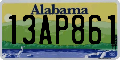 AL license plate 13AP861