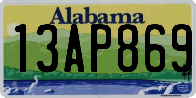 AL license plate 13AP869