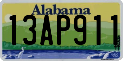AL license plate 13AP911