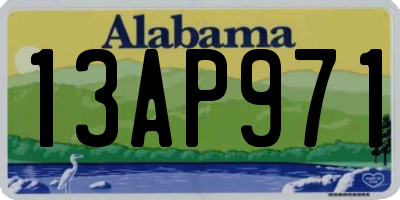 AL license plate 13AP971