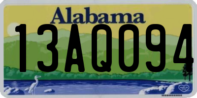 AL license plate 13AQ094