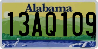 AL license plate 13AQ109