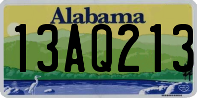 AL license plate 13AQ213