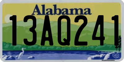 AL license plate 13AQ241
