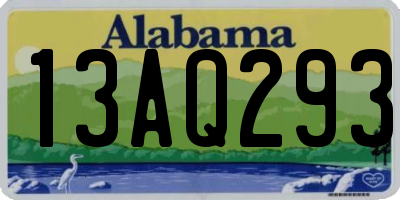AL license plate 13AQ293