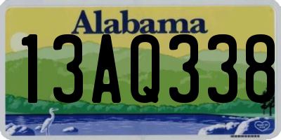 AL license plate 13AQ338