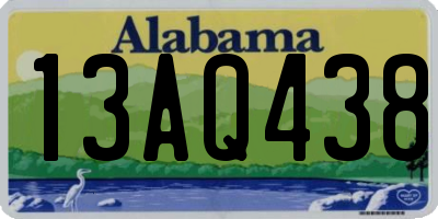 AL license plate 13AQ438