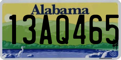 AL license plate 13AQ465