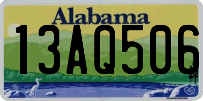AL license plate 13AQ506