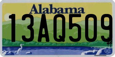 AL license plate 13AQ509