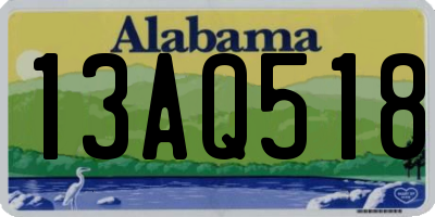 AL license plate 13AQ518