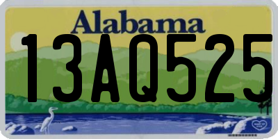 AL license plate 13AQ525