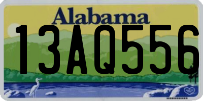 AL license plate 13AQ556