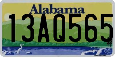 AL license plate 13AQ565