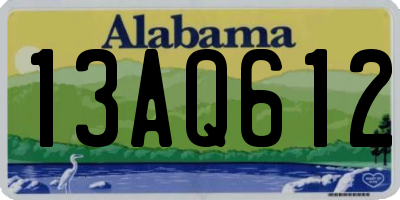 AL license plate 13AQ612