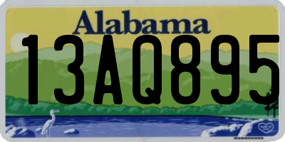 AL license plate 13AQ895
