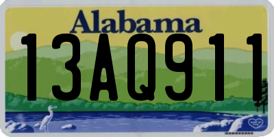 AL license plate 13AQ911