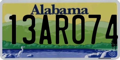 AL license plate 13AR074