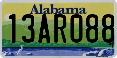 AL license plate 13AR088