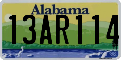 AL license plate 13AR114