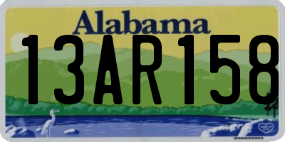 AL license plate 13AR158