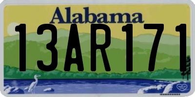 AL license plate 13AR171