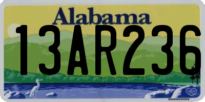 AL license plate 13AR236