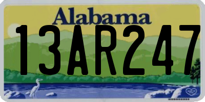 AL license plate 13AR247