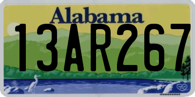 AL license plate 13AR267