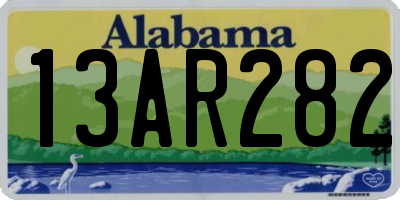 AL license plate 13AR282