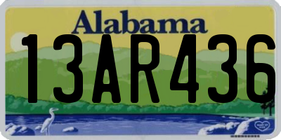 AL license plate 13AR436