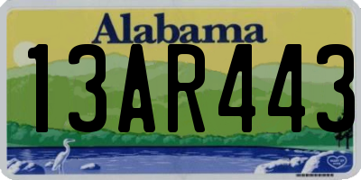 AL license plate 13AR443