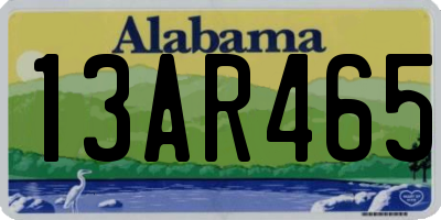 AL license plate 13AR465