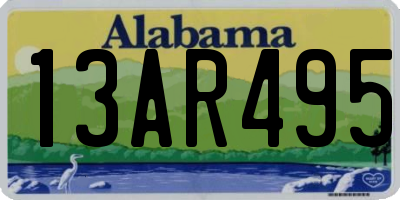 AL license plate 13AR495