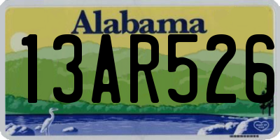 AL license plate 13AR526