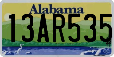 AL license plate 13AR535