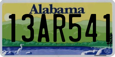 AL license plate 13AR541