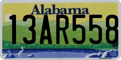 AL license plate 13AR558