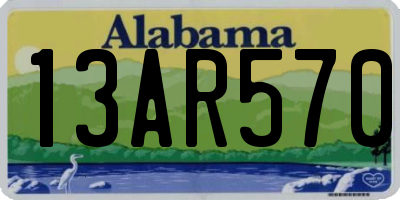 AL license plate 13AR570