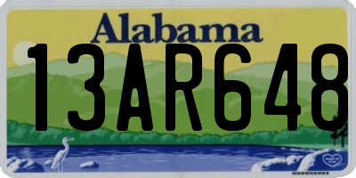 AL license plate 13AR648