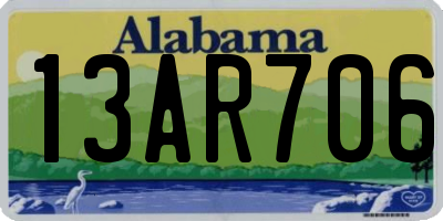 AL license plate 13AR706