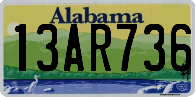 AL license plate 13AR736