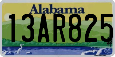 AL license plate 13AR825