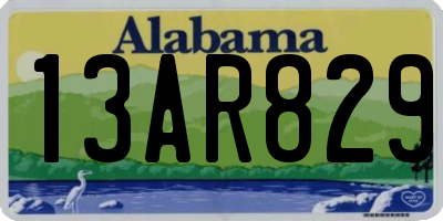 AL license plate 13AR829