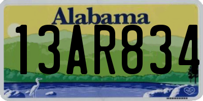 AL license plate 13AR834