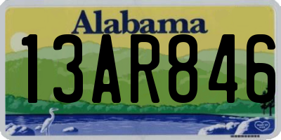 AL license plate 13AR846
