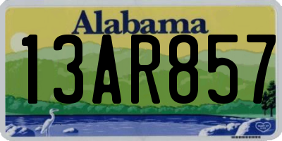 AL license plate 13AR857