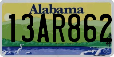 AL license plate 13AR862
