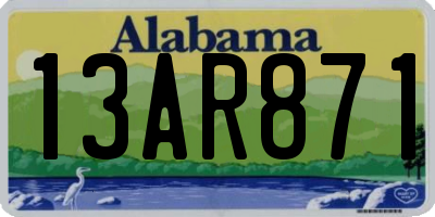 AL license plate 13AR871