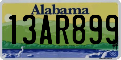 AL license plate 13AR899